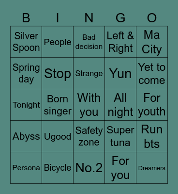 2014_Anushka Bingo Card