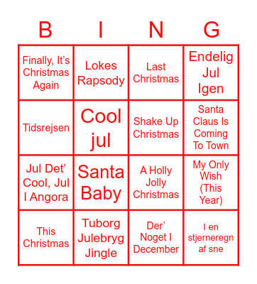 JULESANGE BINGO Card