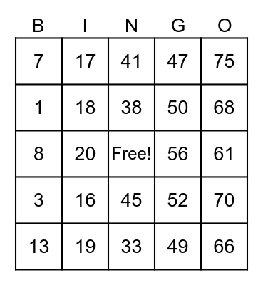 MANANALO NA AKO. uwu! Bingo Card