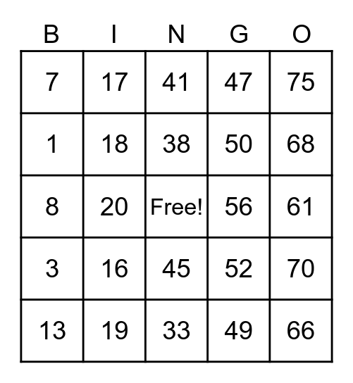 MANANALO NA AKO. uwu! Bingo Card