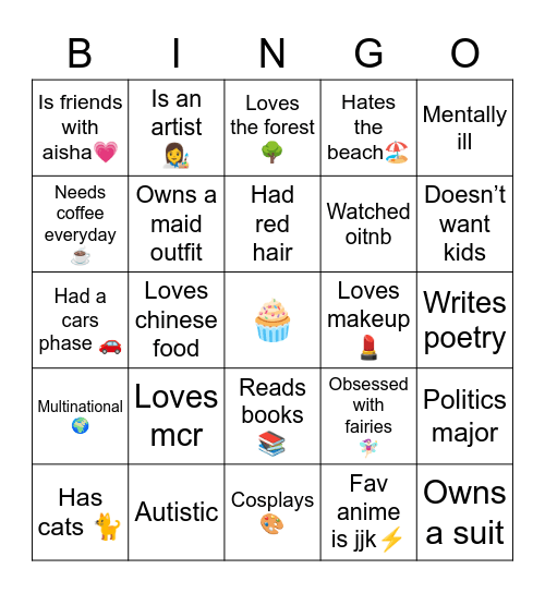 Eren bingo Card