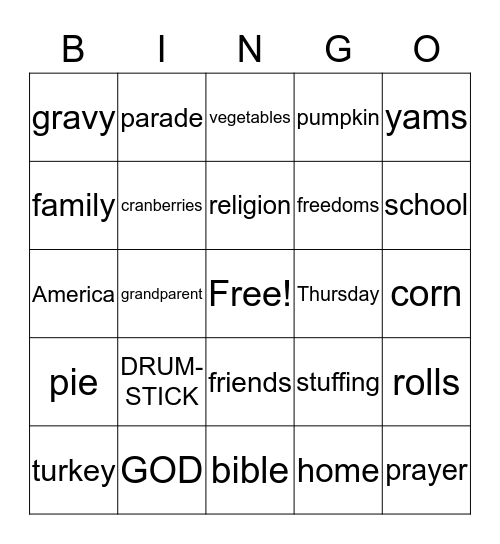 LILY Bingo Card