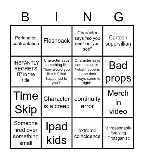 Dhar Mann Bingo Card