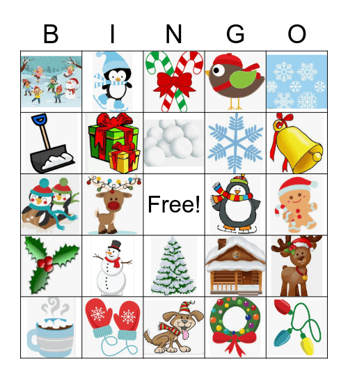 Winter Bingo Card