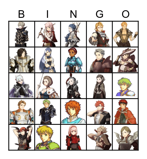 My 2023 bingo(mostly husbandos) Bingo Card