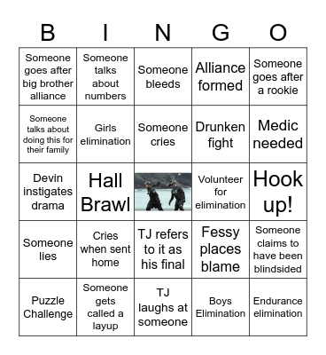 THE CHALLENGE SEASON 37 Bingo Card