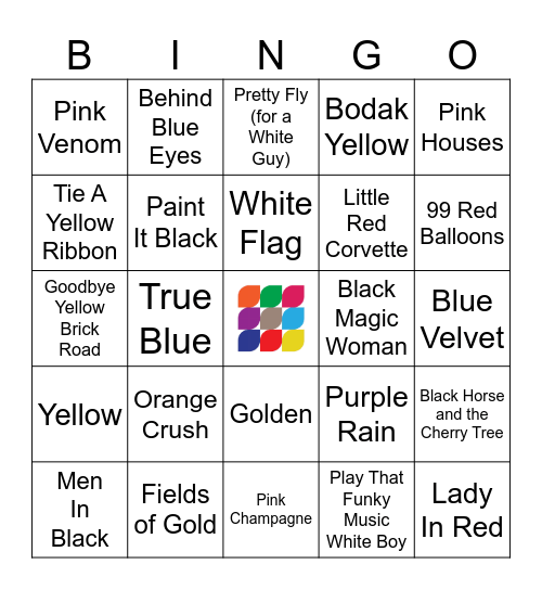 Colors Bingo Card