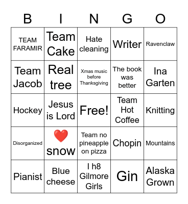 KATIE☺️ Bingo Card