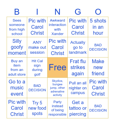 GGGG Sp23’ Bingo Bango Bingo Card