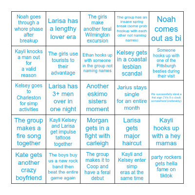 😎2023 SPRING SEM🖕🏼 Bingo Card