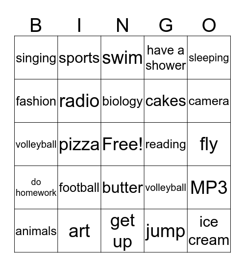 Teachers Day Bingo Card