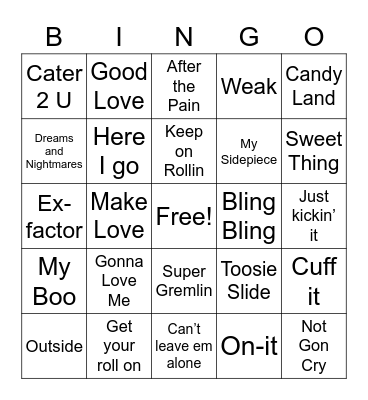 Griffins Game Night Bingo Card