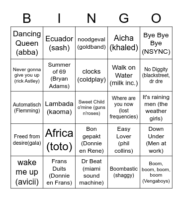 O&N 22-23 BINGO Card