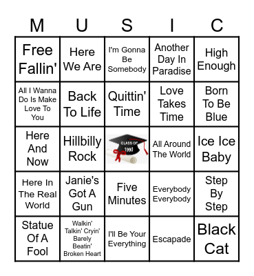 CLASS OF 1990 - 35th REUNION Bingo Card