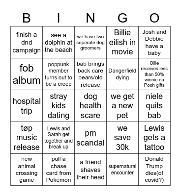 2023 bingo Card