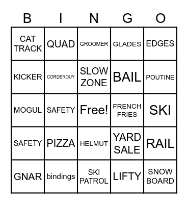 LINGO BINGO Card