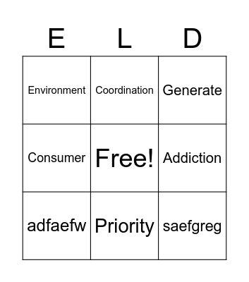 Bingo Card
