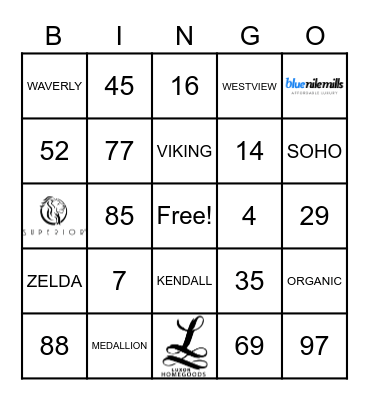 HOME CITY INC Bingo Card