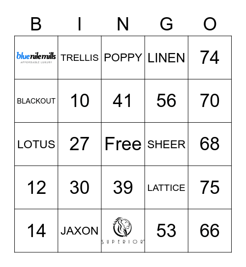 HOME CITY INC Bingo Card