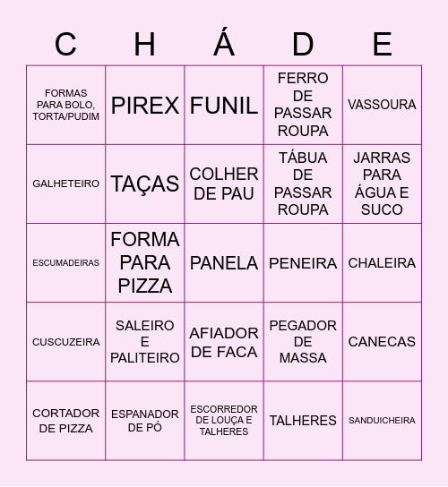 EMANUELLY & DIOGO Bingo Card