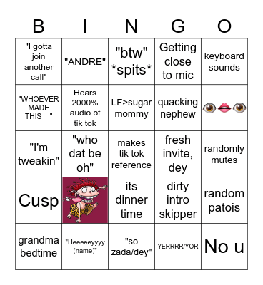 Quac Quac Bingo Card