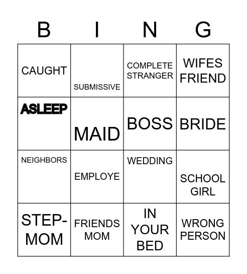 ROLE PLAYING Bingo Card