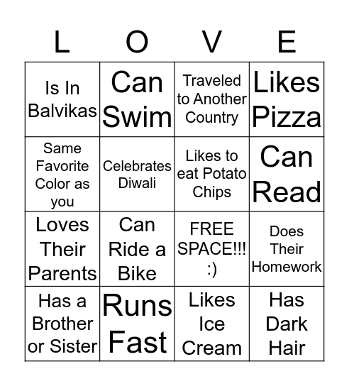 Bavlikas Bingo  Bingo Card