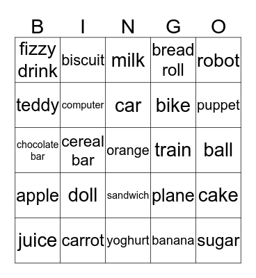 Unit 4&3 Bingo Card