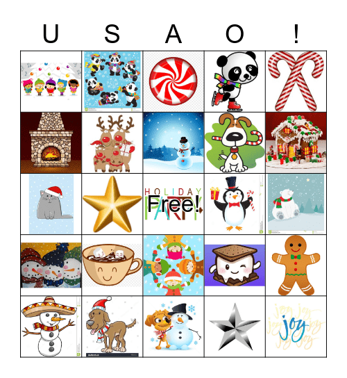 USAO HOLIDAY PARTY! Bingo Card