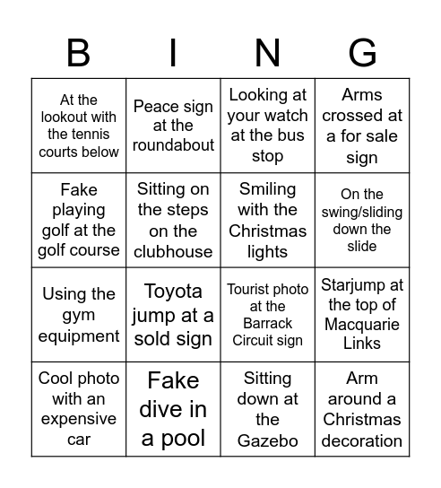 Estate Bing Bingo Card