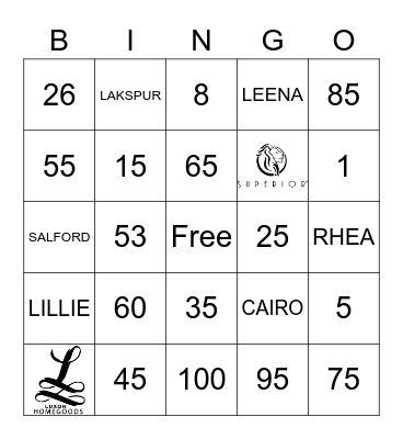 HOME CITY INC Bingo Card