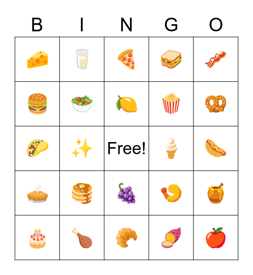 CARE Bingo Card