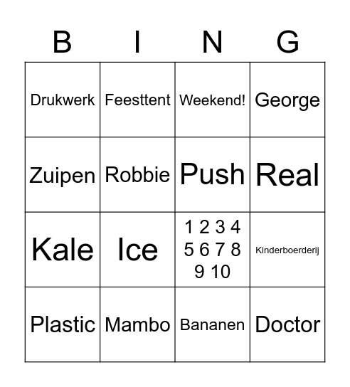 Robot 35 2022-2023 BINGO! Bingo Card