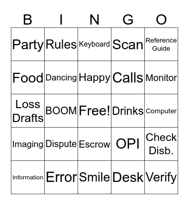 QC's Awesome Bingo Game Bingo Card