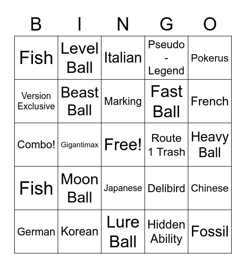 Surprise Trade Bingo! Bingo Card