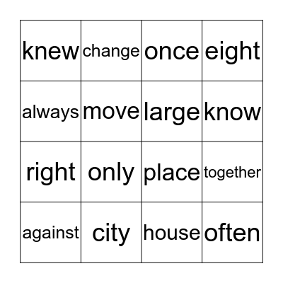 Trick Words  -   Units 5 - 7   Grade 2 Bingo Card