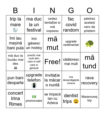 2023 bingo Card