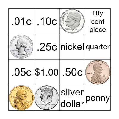 COIN VALUE Bingo Card