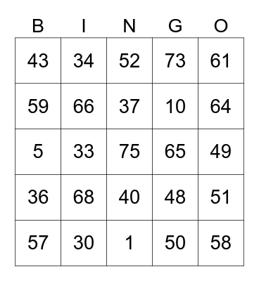 seblakering Bingo Card