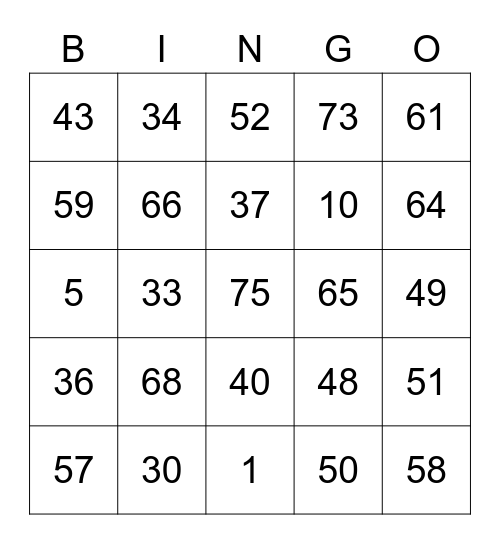 seblakering Bingo Card