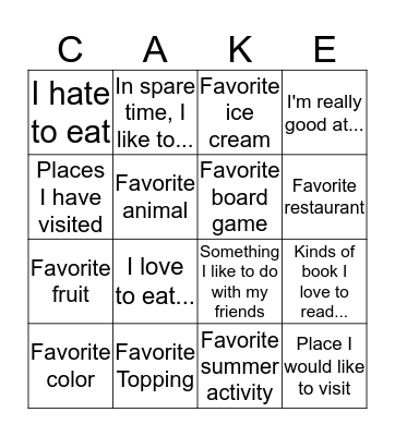 How well do you know the birthday girl? Bingo Card