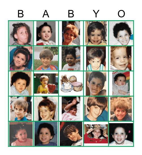 Baby Bingo! Bingo Card