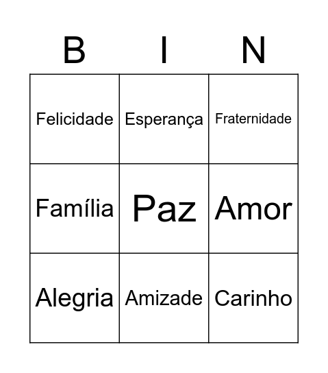BINGO Card