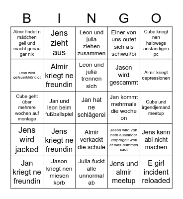 2023 Bingo Card