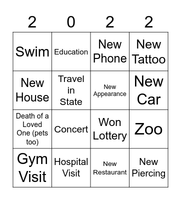 Tell Me About You in... Bingo Card