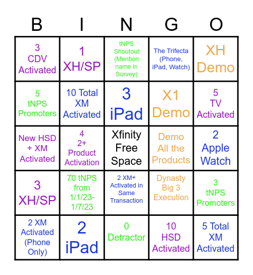 Riverdale Bingo 1/1/23-1/7/23 Bingo Card