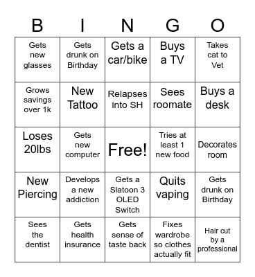 2023 Bingo Card