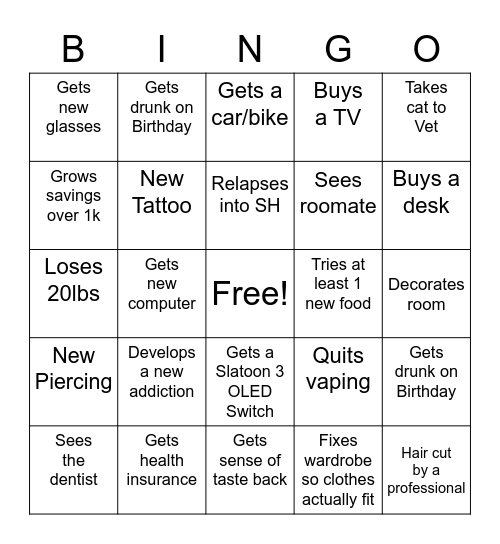 2023 Bingo Card