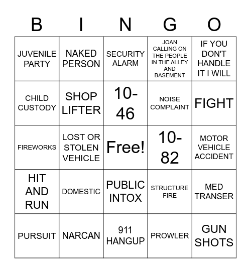 NEW YEARS EVE BINGO Card