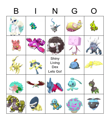 Pokemon Bingo Card